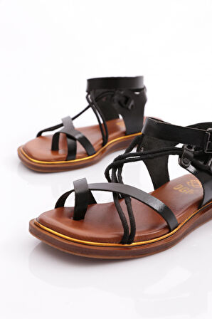 Dgn Dgn 310 Kadin Parmak Arasi Yani Boncuklu Sandalet