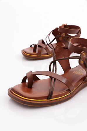 Dgn Dgn 310 Kadin Parmak Arasi Yani Boncuklu Sandalet