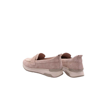 Bej Süet Hakiki Deri Rahat Kadın Ayakkabı DGN.P48-1512