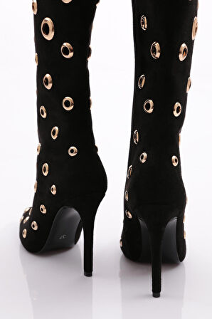 Dgn 1124 Kadın Çember Desenli Çizme