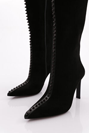 Dgn 5280 Kadın Topuklu Çizme