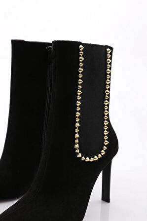 Dgn 5259 Kadın Topuklu Bot