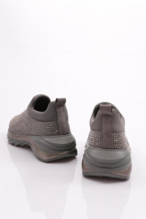 Dgn 730 Kadın Kalin Taban Bağcikli Sneaker Ayakkabi