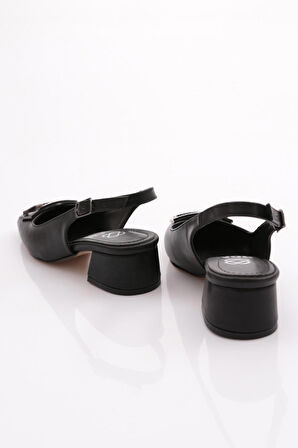 Dgn K1 Kadın Arkasi Açik Topuklu Ayakkabi