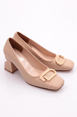 Dgn K678 Kadin Kalin Topuklu Ayakkabi