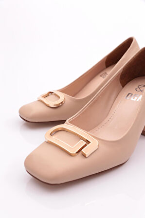 Dgn K678 Kadin Kalin Topuklu Ayakkabi