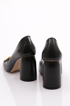 Dgn 6030 Kadın Teş Detayli Topuklu Ayakkabi