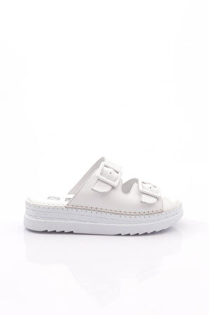 Dgn 2039 Kadin Üstü Kemer Detayli Ayarlanabilir Terlik