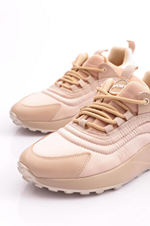 Dgn 045 Kadin Bağcikli Arkasi Tirtikli Spor Ayakkabi