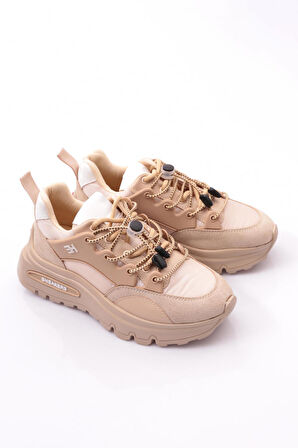 Dgn 075 Kadın Bağcikli Kalin Taban Spor Ayakkabi