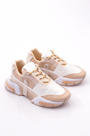 Dgn 052 Kadın Kalin Taban Sneaker Ayakkabi
