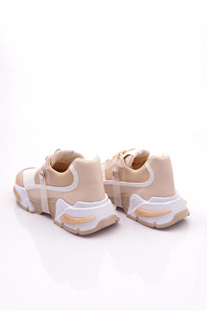Dgn 052 Kadın Kalin Taban Sneaker Ayakkabi