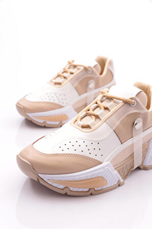 Dgn 052 Kadın Kalin Taban Sneaker Ayakkabi