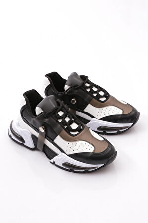 Dgn 052 Kadın Kalin Taban Sneaker Ayakkabi