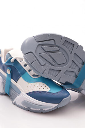 Dgn 052 Kadın Kalin Taban Sneaker Ayakkabi