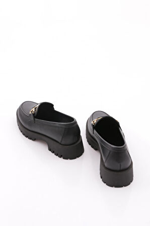 Dgn 2855 Kadin Tokali Kalin Taban Loafer Ayakkabi