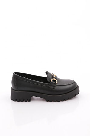 Dgn 2855 Kadin Tokali Kalin Taban Loafer Ayakkabi