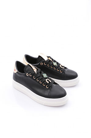 Dgn Es1522 Kadin Bağciklari Yonca Desenli Spor Ayakkabi