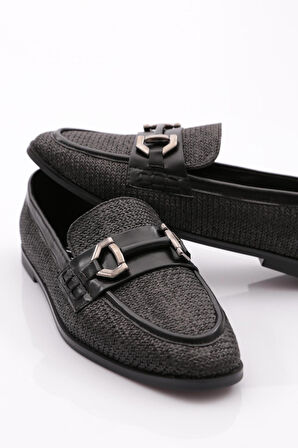 Dgn 6371 Kadın Metal Aksesuarli Babet