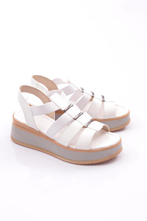 Dgn 229 Kadın Şeritli Sandalet