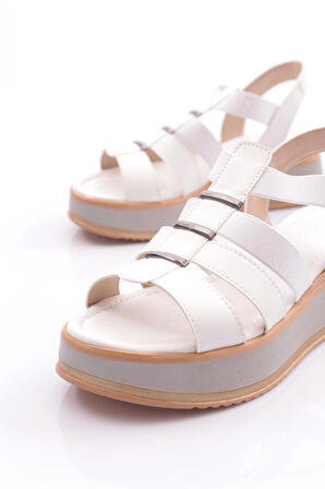 Dgn 229 Kadın Şeritli Sandalet