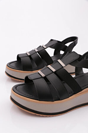 Dgn 229 Kadın Şeritli Sandalet