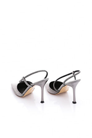 Dgn 205 Kadin Taş İpli Kadin Topuklu Abiye Ayakkabi