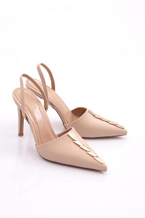 Dgn 5034 Kadin Arkadan Geçirmeli Abiye Ayakkabi