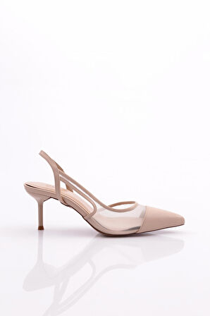 Dgn Y1000 Kadin Arkadan Bağlamali Topuklu Ayakkabi