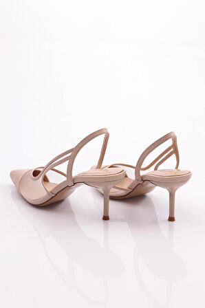 Dgn Y1000 Kadin Arkadan Bağlamali Topuklu Ayakkabi