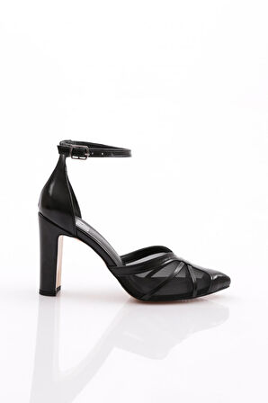 Dgn 313 Kadin Kalin Topuk Topuklu Ayakkabi