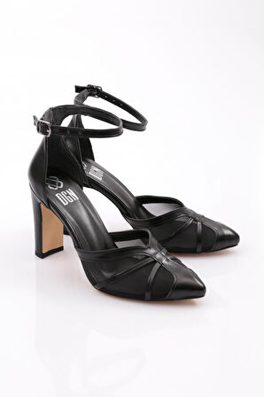 Dgn 313 Kadin Kalin Topuk Topuklu Ayakkabi