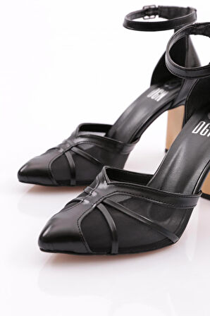 Dgn 313 Kadin Kalin Topuk Topuklu Ayakkabi