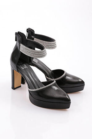 Dgn 215 Kadin Bileği Taş İşlemeli Topuklu Ayakkabi