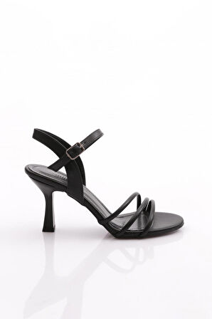 Dgn 923 Kadın Şeritli Topuklu Ayakkabi