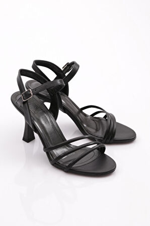 Dgn 923 Kadın Şeritli Topuklu Ayakkabi