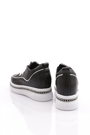 Dgn Pm128-K087 Kadin Yanlari Taşli Sneaker Ayakkabi