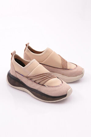 Dgn P5 Kadin Taş İp Şeritli Spor Ayakkabi