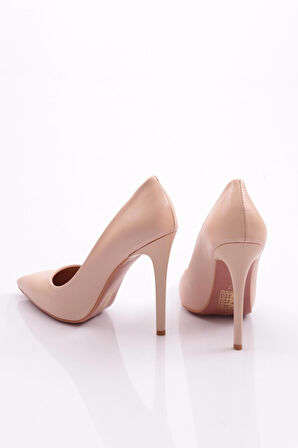 Dgn 1920 Kadin Sivri Burun Parmak Dekolteli Topuklu Ayakkabi