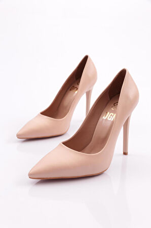 Dgn 1920 Kadin Sivri Burun Parmak Dekolteli Topuklu Ayakkabi