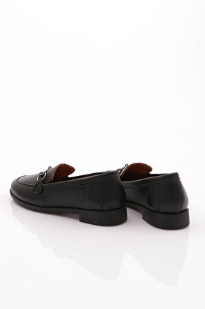 Dgn 1850 Kadin Metal Aksesuarli Loafer Ayakkabi