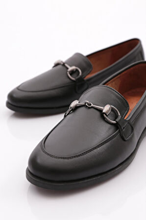 Dgn 1850 Kadin Metal Aksesuarli Loafer Ayakkabi