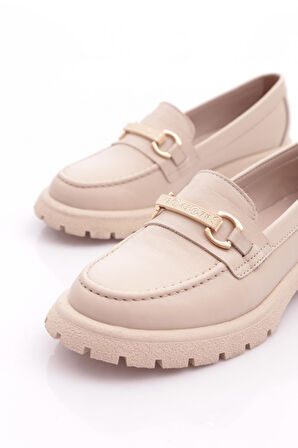 Dgn 4261 Kadin Aksesuarli Loafer Ayakkabi
