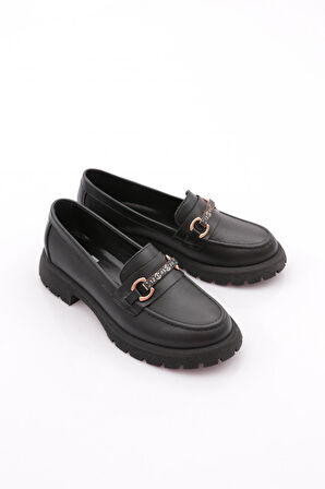 Dgn 4261 Kadin Aksesuarli Loafer Ayakkabi