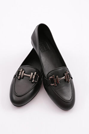 Dgn 24059H Kadin Metal Aksesuarli Babet