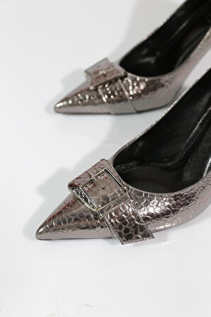 Dgn 8005  Tokalı Topuklu Ayakkabı