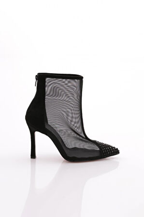 Dgn 2751 File Detayli Önü Taş Süslemeli Kadin Ayakkabi