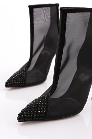 Dgn 2751 File Detayli Önü Taş Süslemeli Kadin Ayakkabi