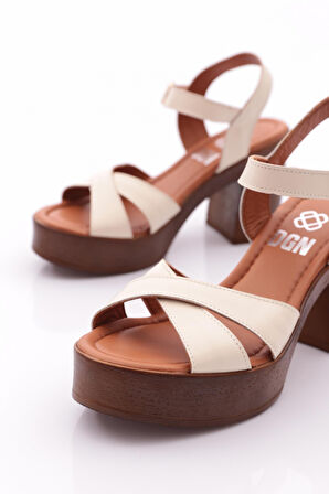 Dgn 2029 Kadin Topuklu Sandalet