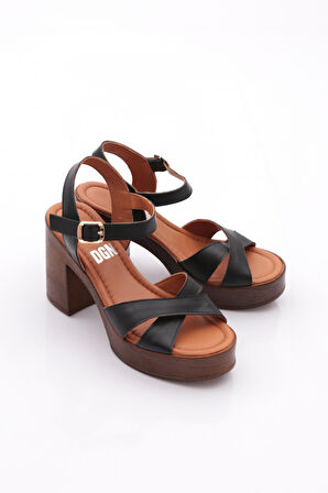 Dgn 2029 Kadin Topuklu Sandalet